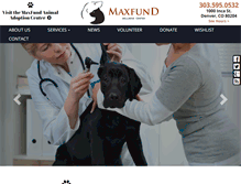 Tablet Screenshot of maxfundclinic.org